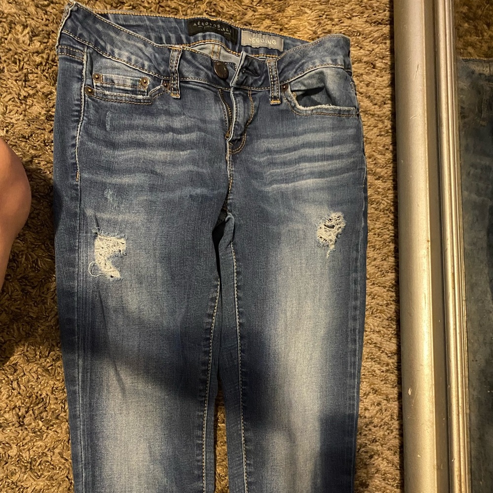 Aeropostale dark blue jeggings size 2 very stretchy